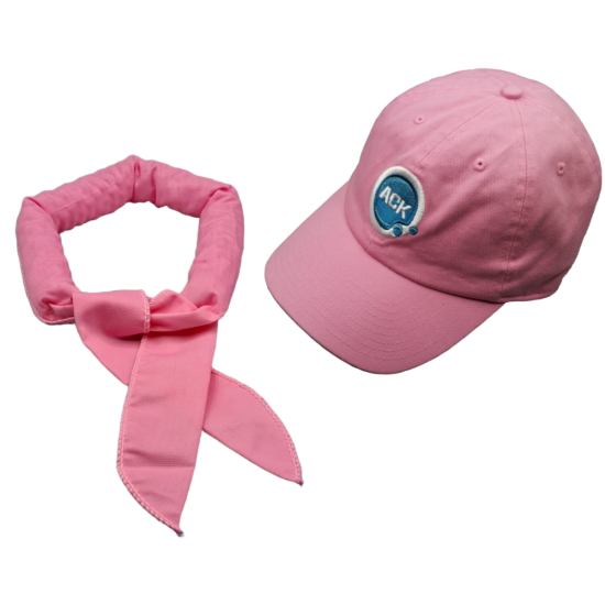 Aqua coolkeeper cooling baseball cap roze koelsjaal pink