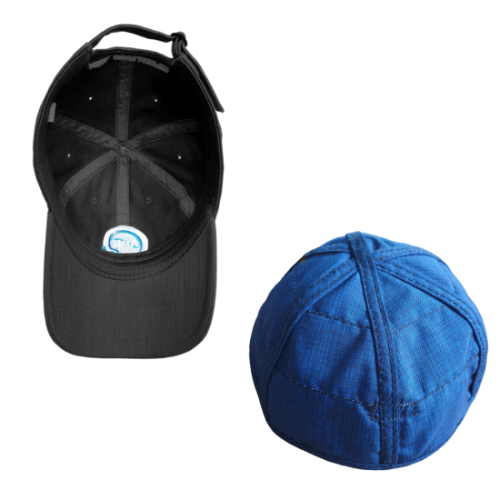 Aqua coolkeeper cooling baseballcap antraciet binnenzijde met losse verkoelende inleg 0