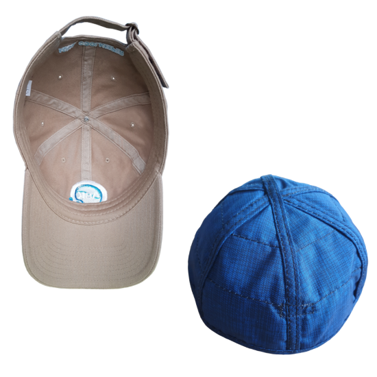 Aqua coolkeeper cooling baseballcap khaki binnenzijde met losse verkoelende inleg 0