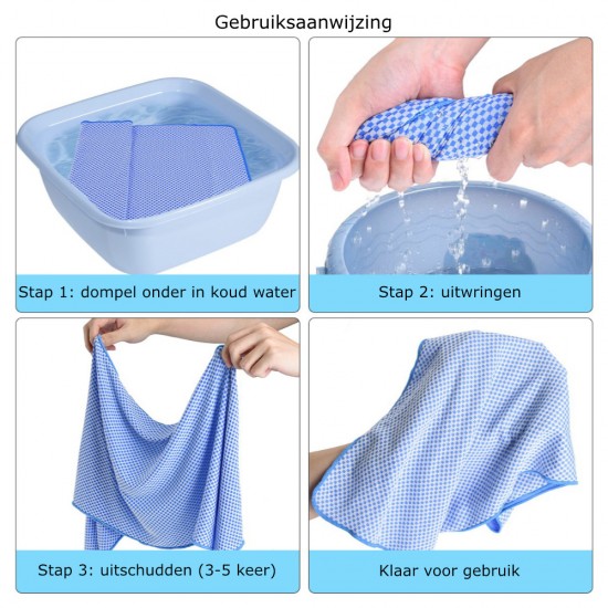 Gebruiksaanwijzing verkoelende handdoek