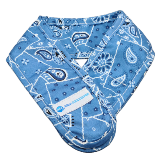 Koelsjaal aqua coolkeeper blue western leeg