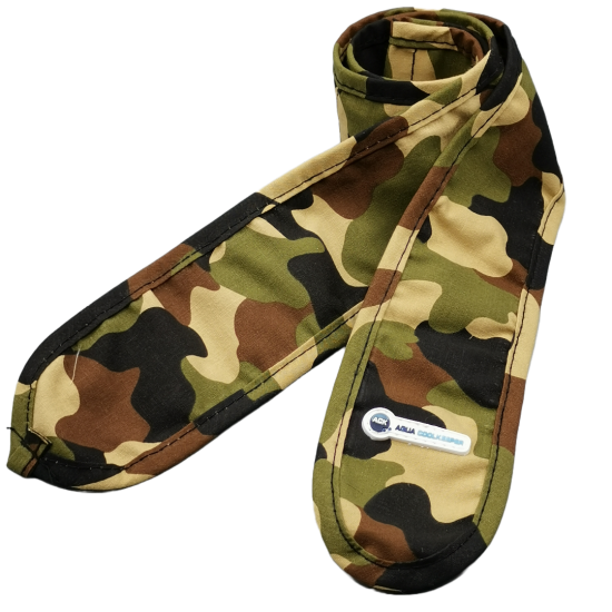 Koelsjaal aqua coolkeeper camouflage los