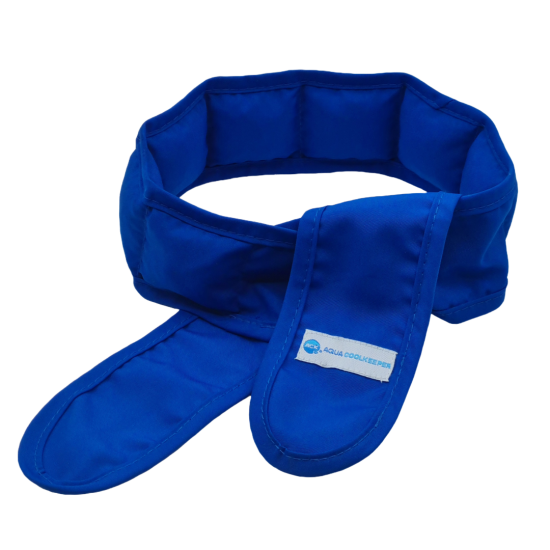 Koelsjaal aqua coolkeeper navy blue