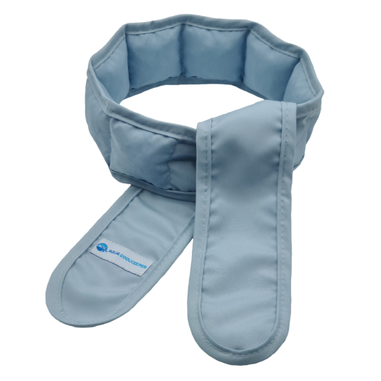 Koelsjaal aqua coolkeeper silver grey