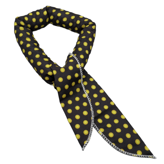 Koelsjaal geel gestipt geactiveerd