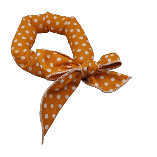 Koelsjaal orange dotted geactiveerd