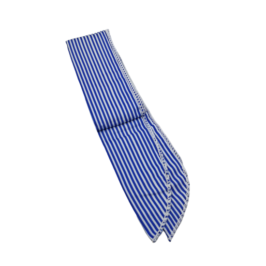 Koelsjaal striped dark blue