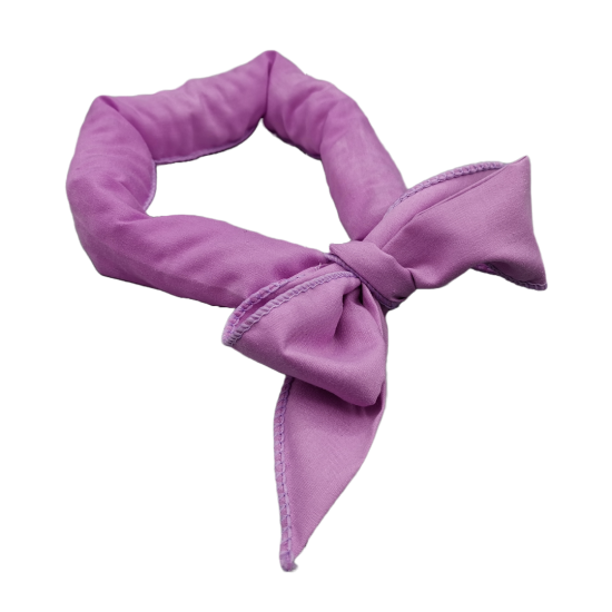 Koelsjaal violet strik