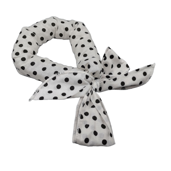 Koelsjaal white dotted geactiveerd