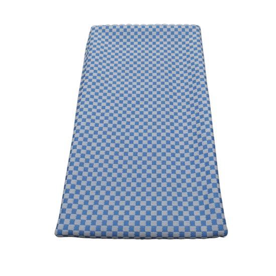 Verkoelende handdoek lichtblauw geruit